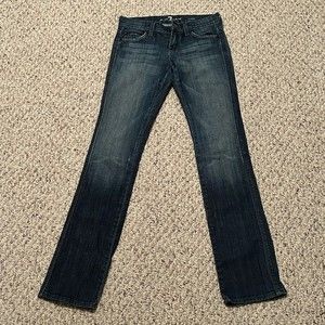 Seven for all mankind straight leg dark indigo women’s jeans